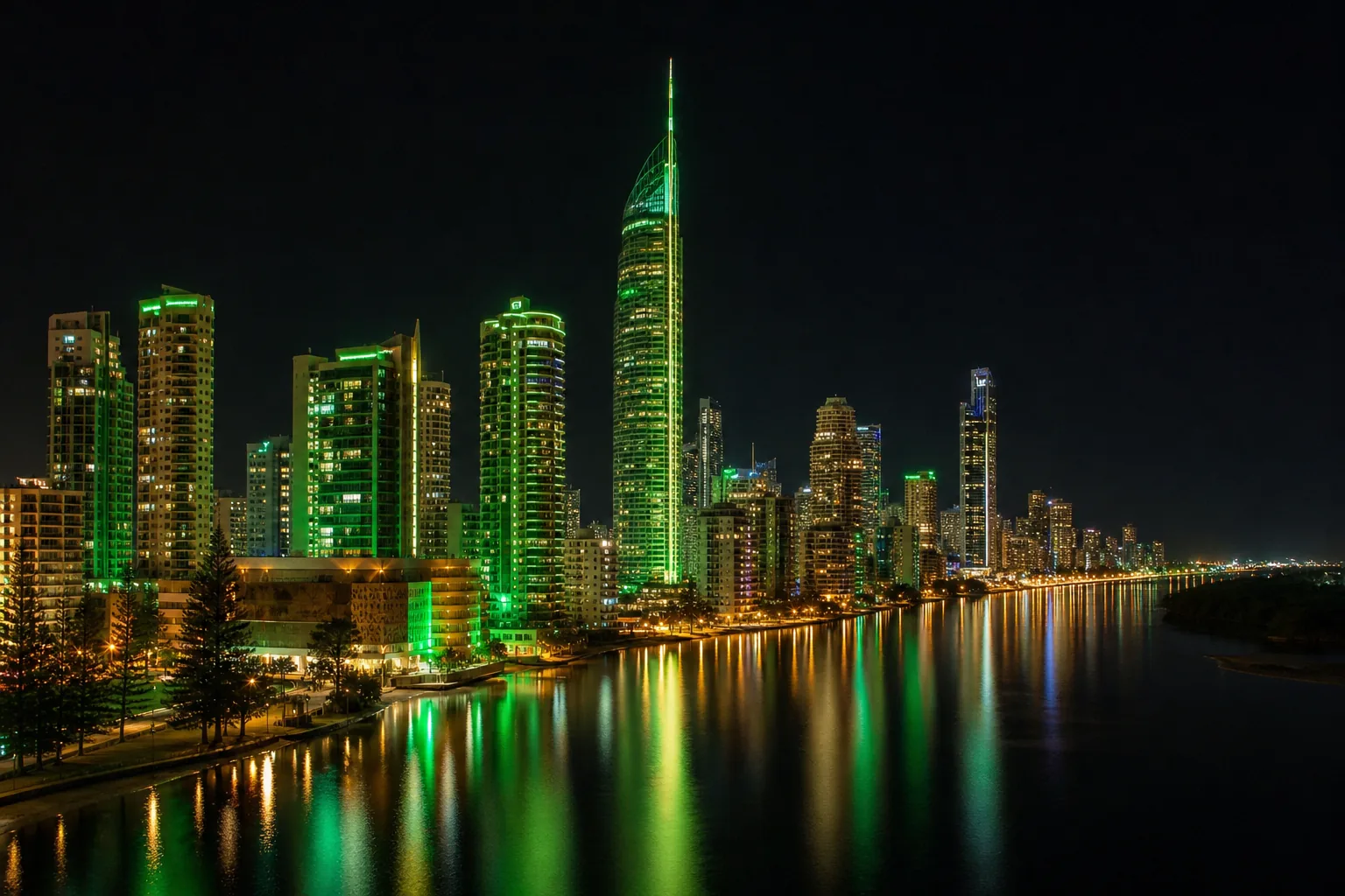 Editorial city guide graphic for Playfina Casino readers in Gold Coast, QLD